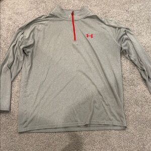 Under Armour Gray and Red Pullover